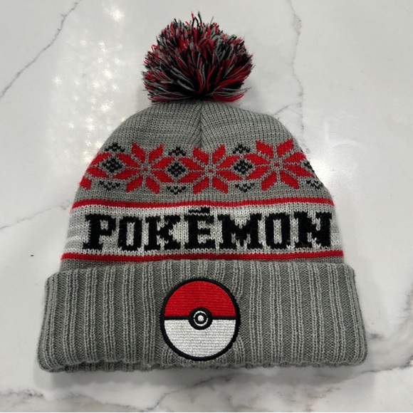 Pokemon Beanie Cap with Pom Pom. One Size Fits Alls‎ Most - Picture 1 of 5